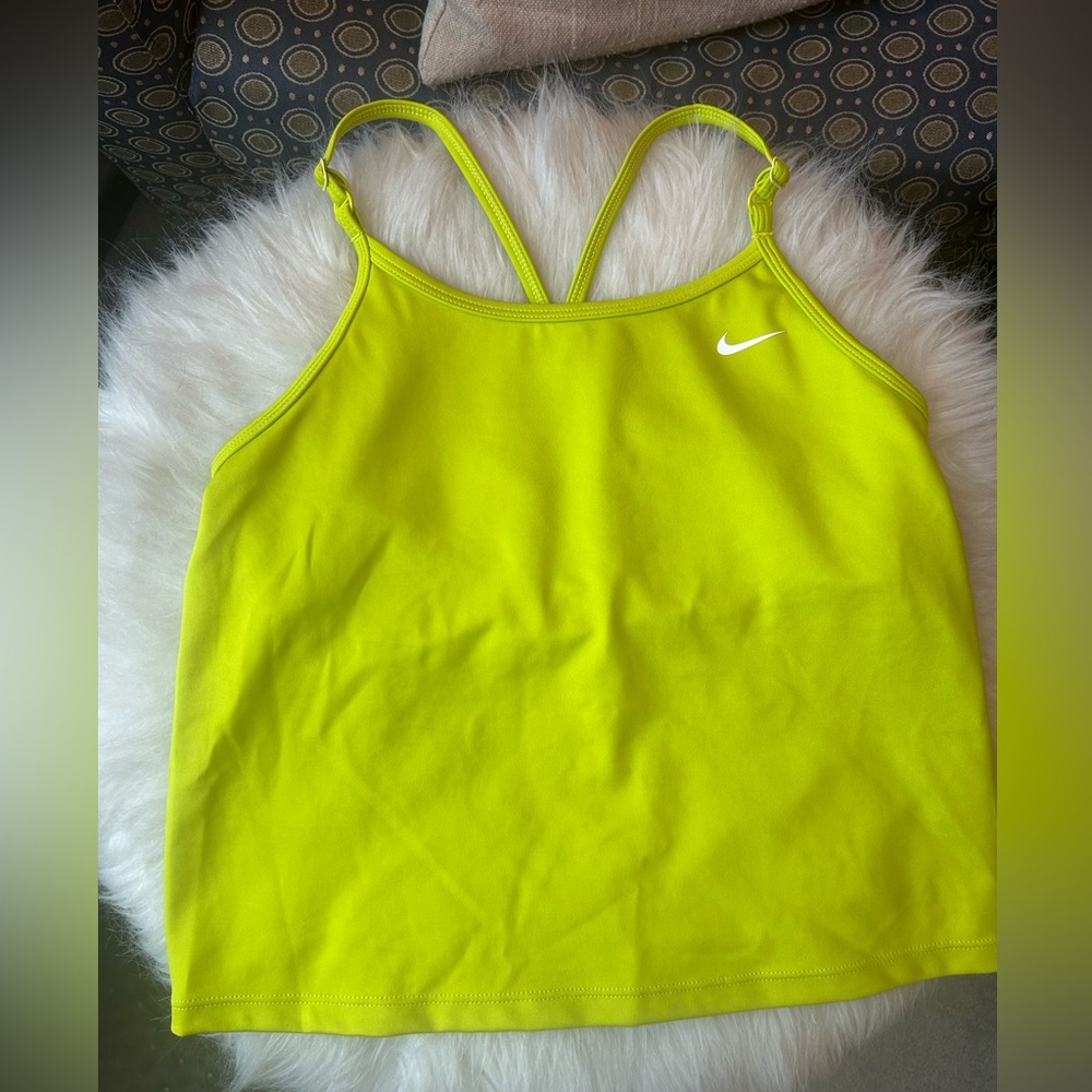 Girls Nike Lime Green Racerback Tank